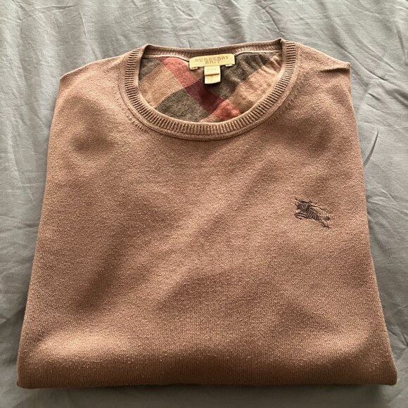 Burberry Men's Logo Elbow Check Sweater - Picture 7 of 7